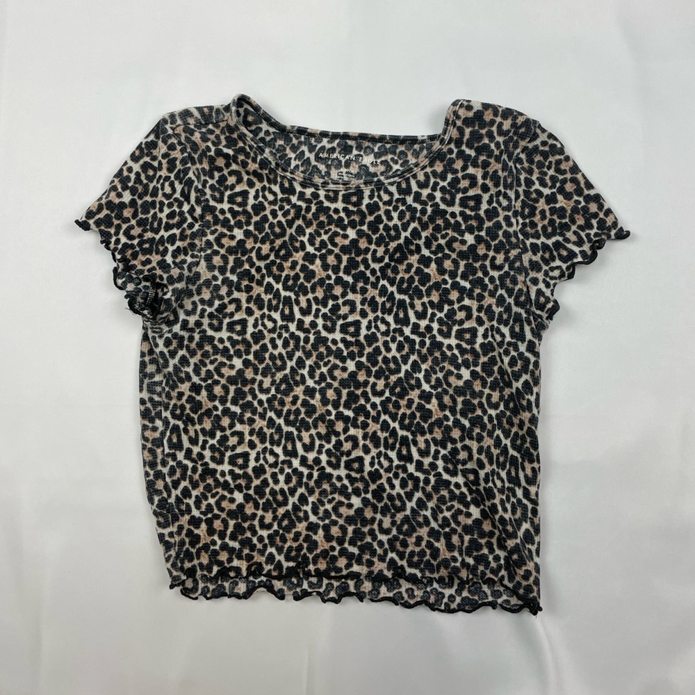 American Eagle Cheetah Print Top